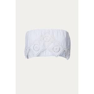 NEW MERRIT CHARLES merritt top in cream crochet